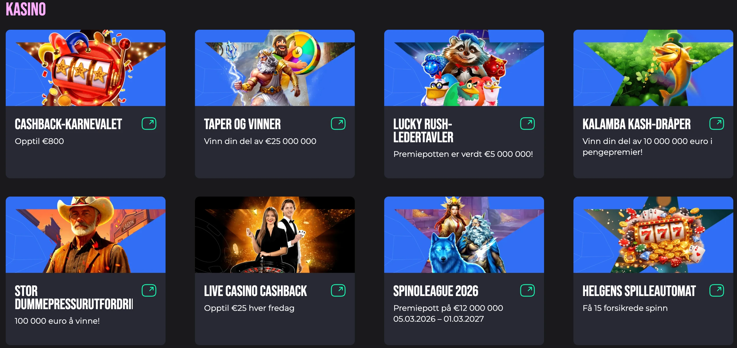 Kampanjebanner for Olybet Casino